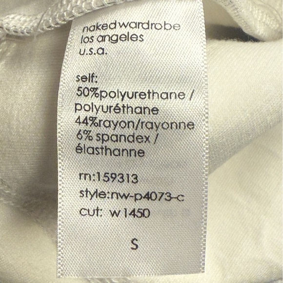 Naked Wardrobe Silver Crocodile Faux Leather Bootcut Pants Size Small - Picture 5 of 11